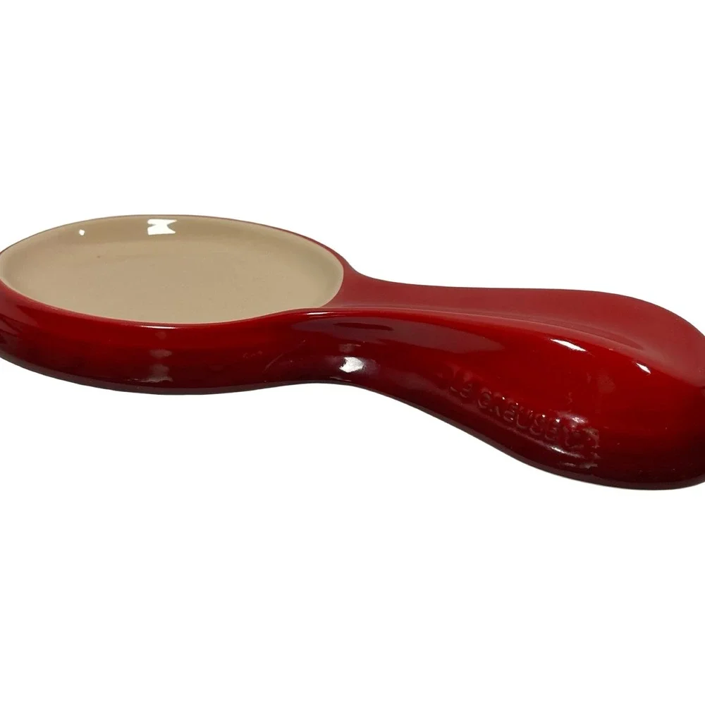 Le Creuset Spoon Rest Red Cerise Stoneware Kitchen Accessory Stoneware Farmhouse